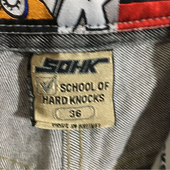 SOHK VTG Upcycled Shorts Size 12 ( Original Men's Size 36 ) - Picture 9 of 12